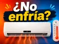 ¿No enfría tu aire acondicionado en casa? Podría necesitar recargar gas. Termómetro marca alta temperatura.