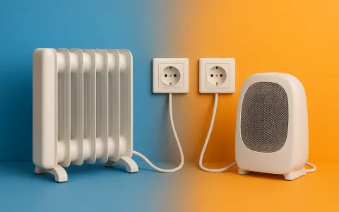 Radiador de aceite y calefactor portátil, dos tipos de calefacción eléctrica listos para enchufar y calentar tu hogar.