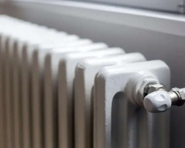 Radiador blanco de gas, ideal para saber cuáles son los mejores radiadores para calefacción de gas.