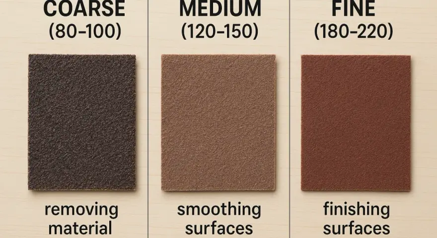 Tres lijas para pared: gruesa para quitar material, media para alisar y fina para acabados.